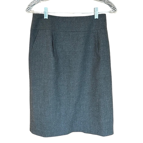 Talbots Wool Pencil Skirt Lined Gray Size 4 - Picture 1 of 11